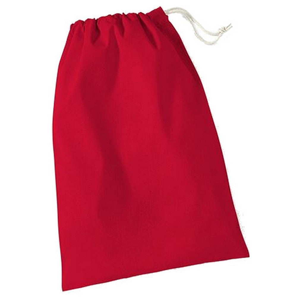 Classic Red - Front - Westford Mill Cotton Stuff Bag