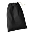 Black - Back - Westford Mill Cotton Stuff Bag