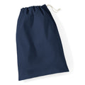 Navy Blue - Front - Westford Mill Cotton Stuff Bag - 0.25 To 38 Litres