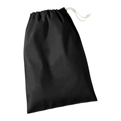 Black - Back - Westford Mill Cotton Stuff Bag