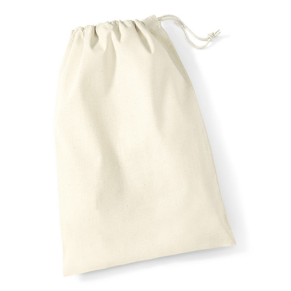 Natural - Back - Westford Mill Cotton Stuff Bag