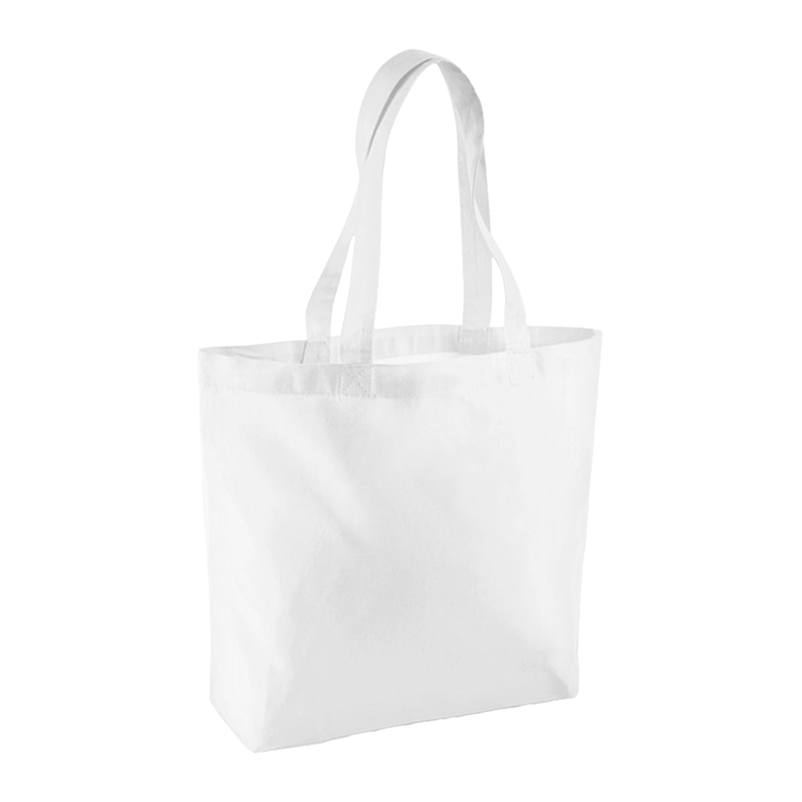 White - Back - Westford Mill Organic Cotton Shopper Bag - 16 Litres