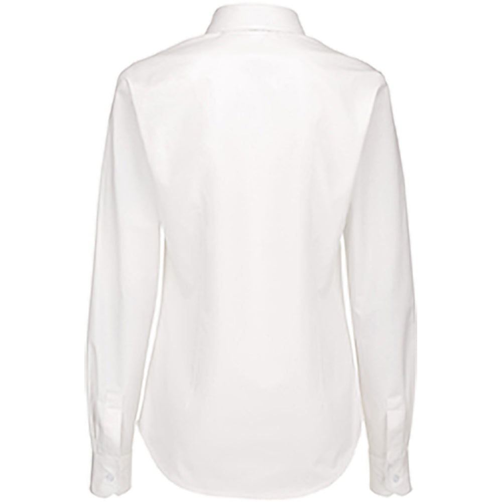 White - Back - B&C Womens-Ladies Sharp Twill Long Sleeve Shirt