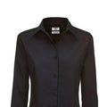 Black - Back - B&C Womens-Ladies Sharp Twill Long Sleeve Shirt