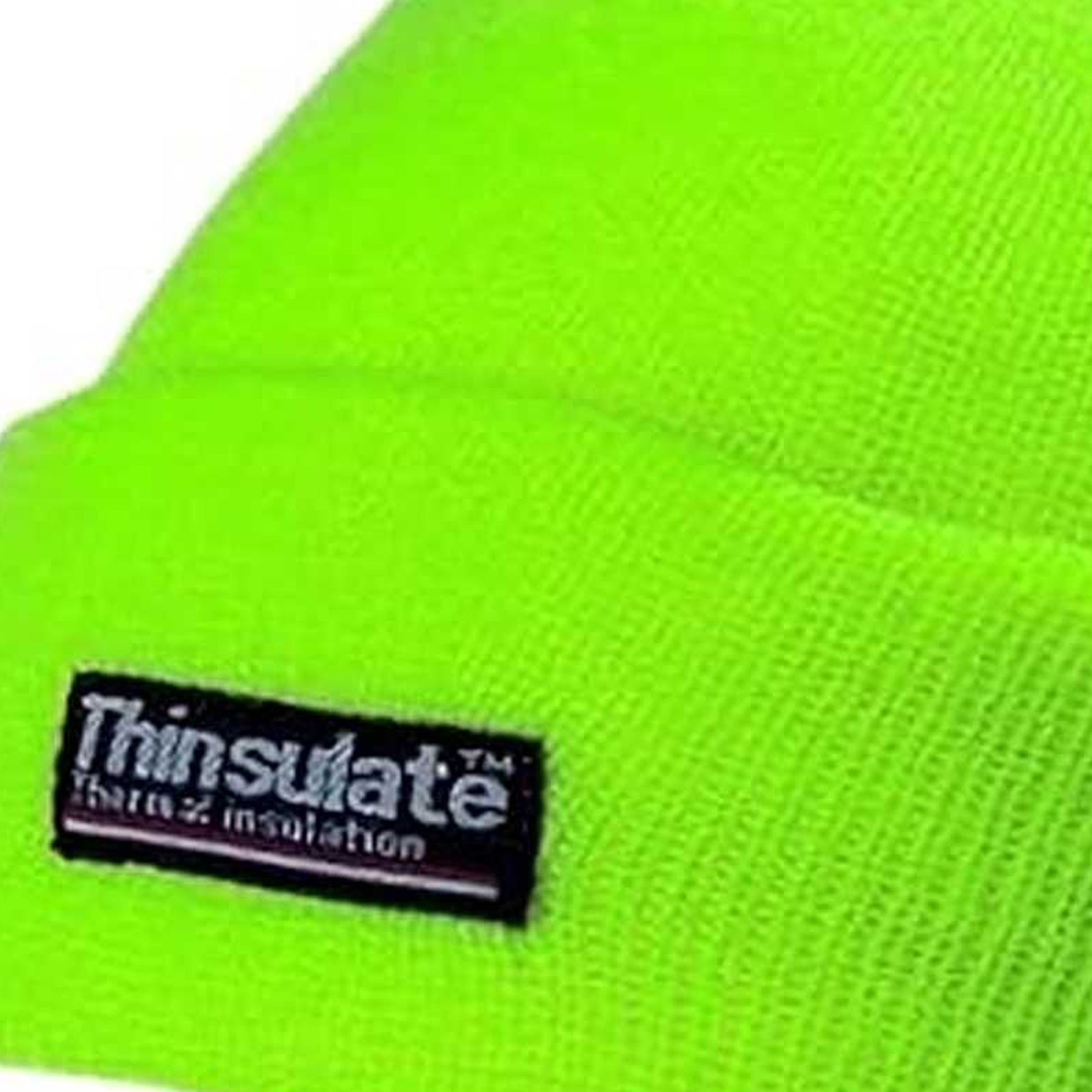 Lime - Pack Shot - Yoko Unisex Hi-Vis Thermal 3M Thinsulate Winter Hat