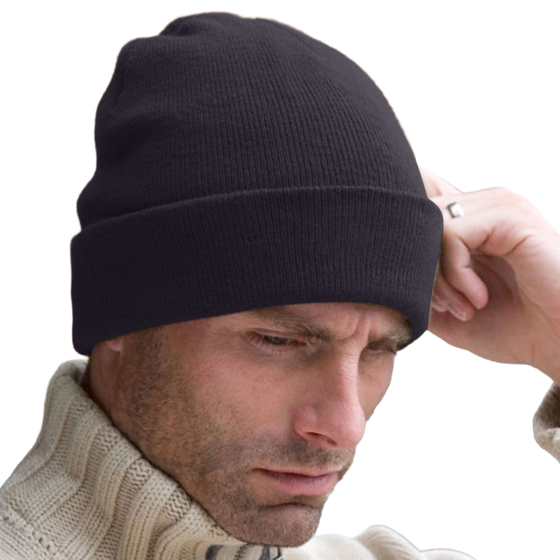 Black - Lifestyle - Yoko Unisex Hi-Vis Thermal 3M Thinsulate Winter Hat