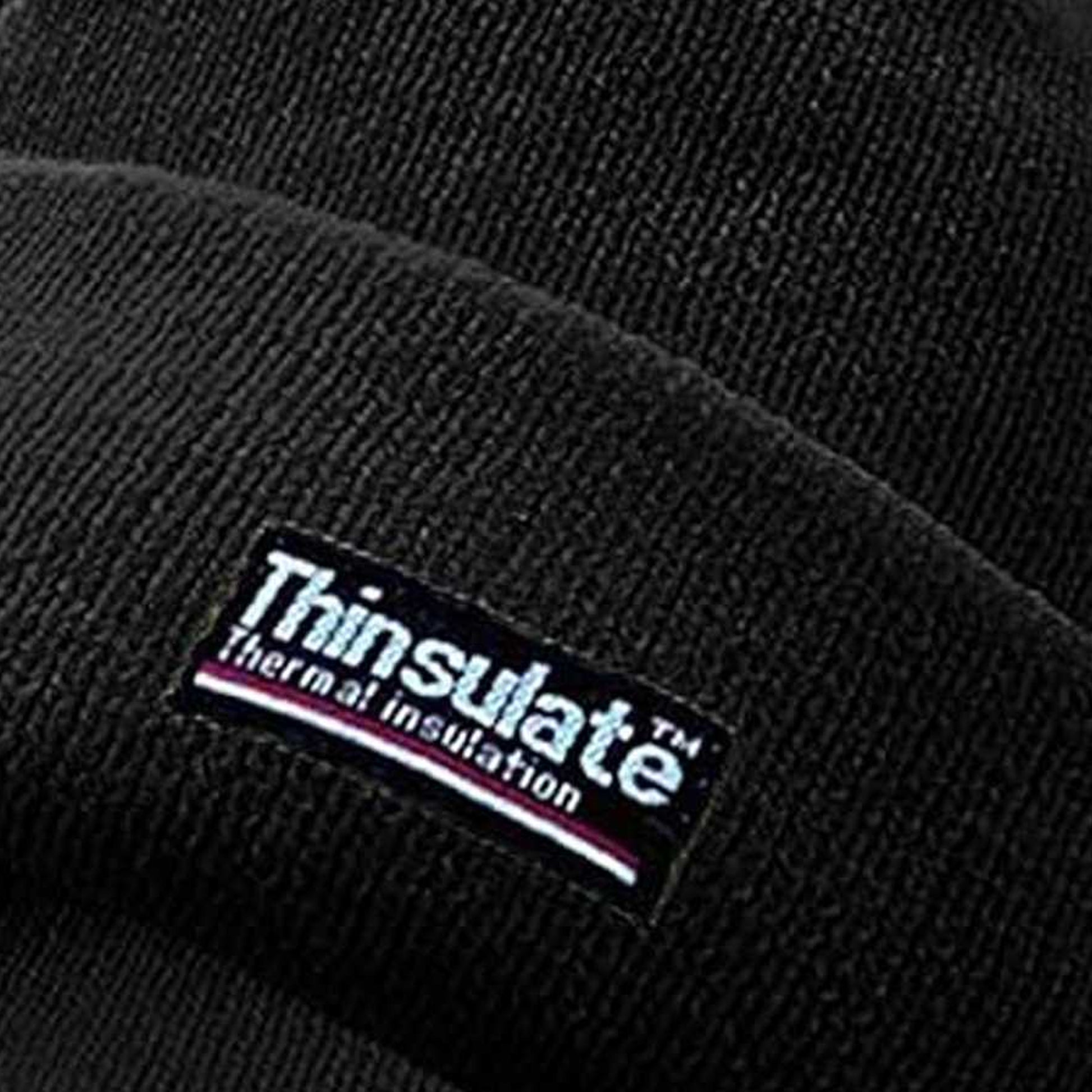 Black - Pack Shot - Yoko Unisex Hi-Vis Thermal 3M Thinsulate Winter Hat