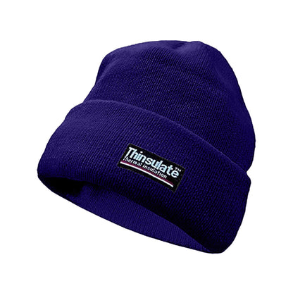 Navy Blue - Front - Yoko Unisex Hi-Vis Thermal 3M Thinsulate Winter Hat
