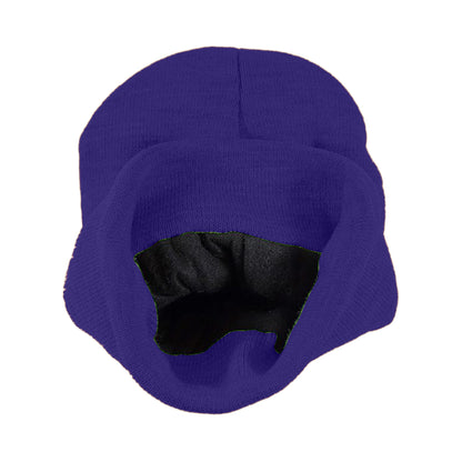 Navy Blue - Side - Yoko Unisex Hi-Vis Thermal 3M Thinsulate Winter Hat