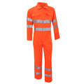 Hi Vis Orange - Front - Yoko Hi-Vis Polycotton Coverall - Mens Workwear