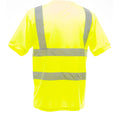 Hi-Vis Yellow - Close up - Yoko Ladies-Womens Hi-Vis Short Sleeve T-Shirt