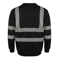 Black - Back - Yoko Unisex Hi-Vis Heavyweight Sweatshirt