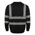 Black - Back - Yoko Unisex Hi-Vis Heavyweight Sweatshirt