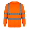 Hi Vis Orange - Front - Yoko Unisex Hi-Vis Heavyweight Sweatshirt
