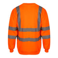 Hi Vis Orange - Back - Yoko Unisex Hi-Vis Heavyweight Sweatshirt