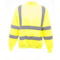 Hi-Vis Yellow - Front - Yoko Unisex Hi-Vis Heavyweight Sweatshirt