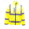 Hi-Vis Yellow - Pack Shot - Yoko Mens Hi-Vis Sofshell Jacket