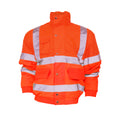 Hi Vis Orange - Front - Yoko Mens Hi-Vis Bomber Jacket