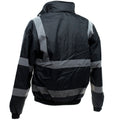 Black - Pack Shot - Yoko Mens Hi-Vis Bomber Jacket