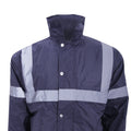 Navy Blue - Back - Yoko Mens Workwear Security Jacket