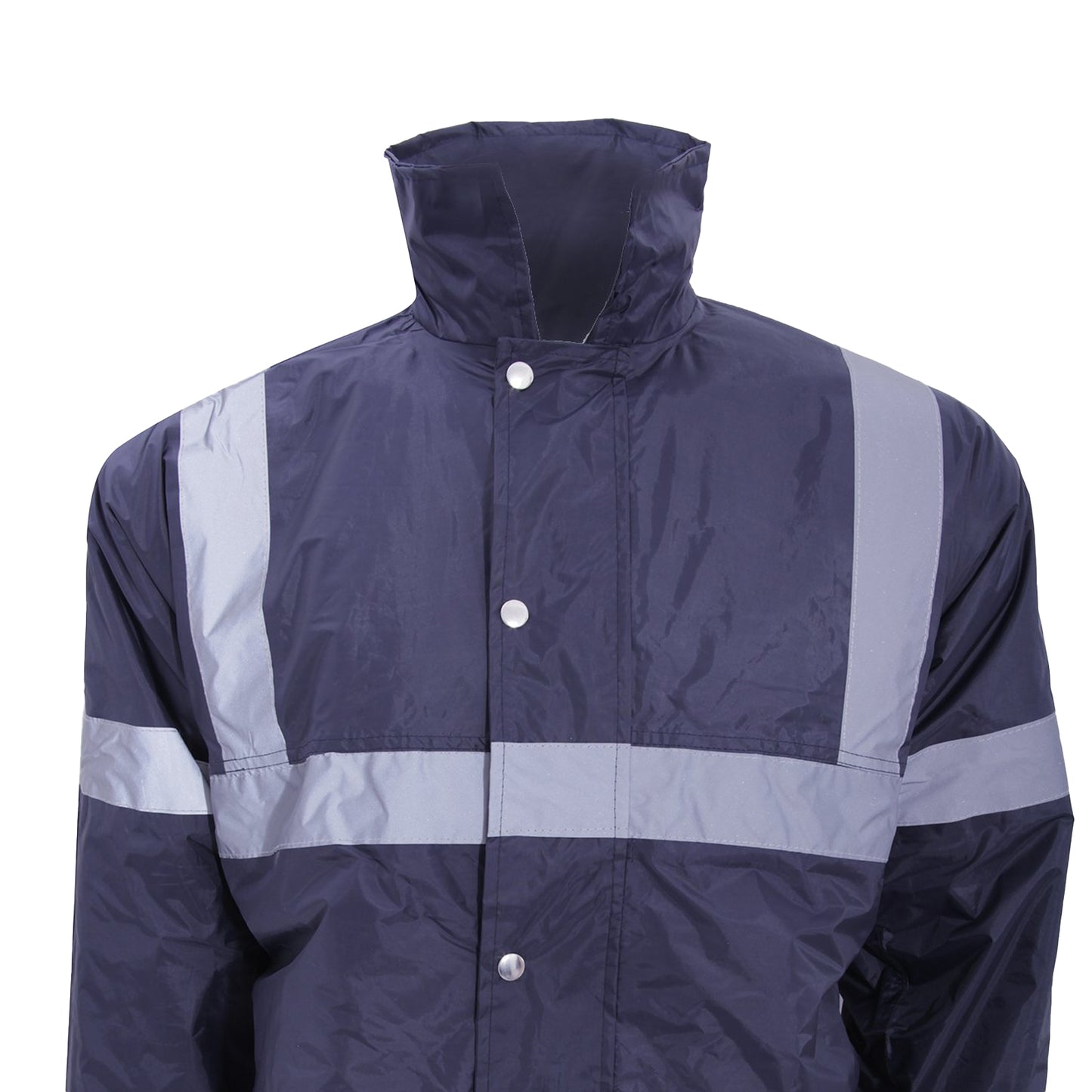 Navy Blue - Back - Yoko Mens Workwear Security Jacket