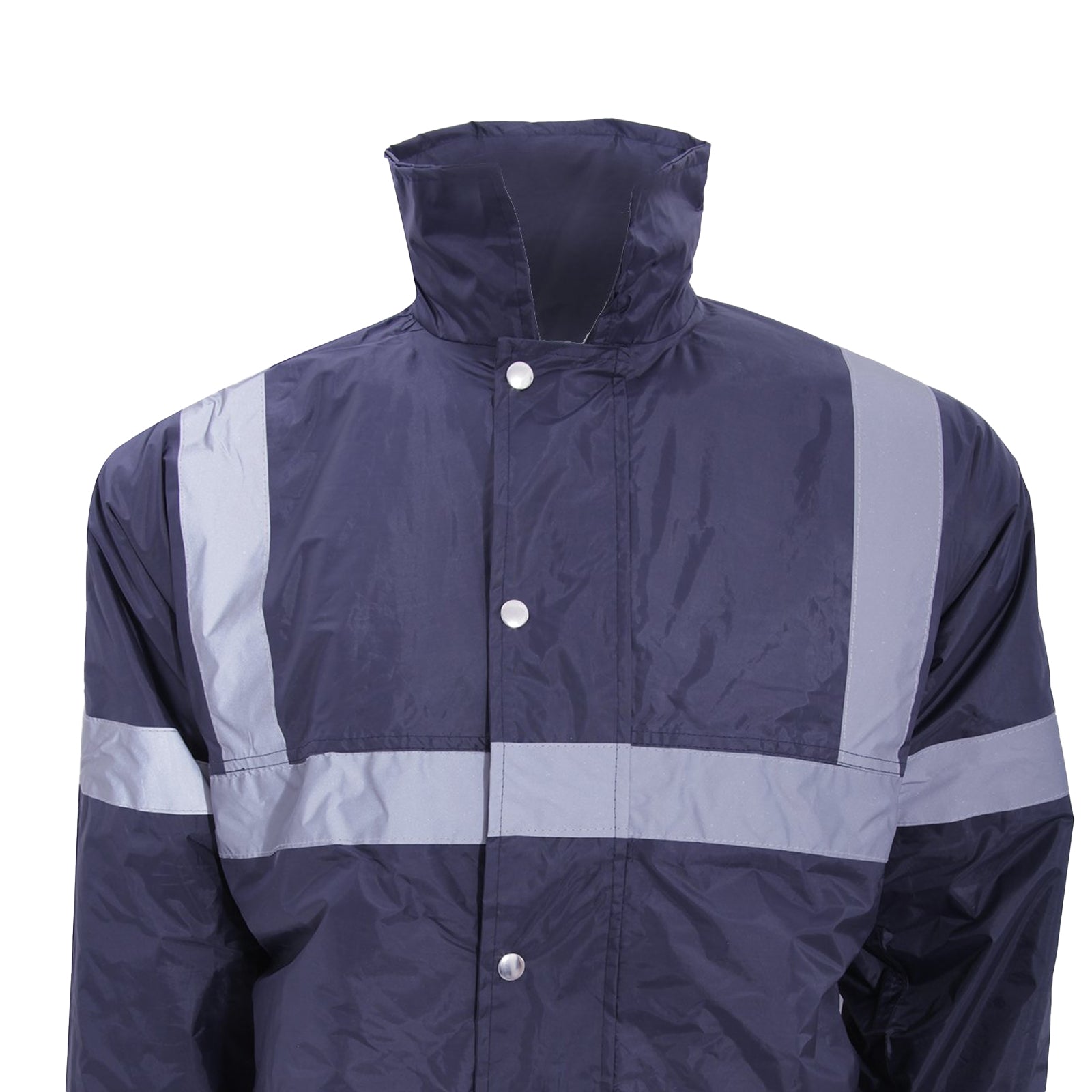 Navy Blue - Back - Yoko Mens Workwear Security Jacket
