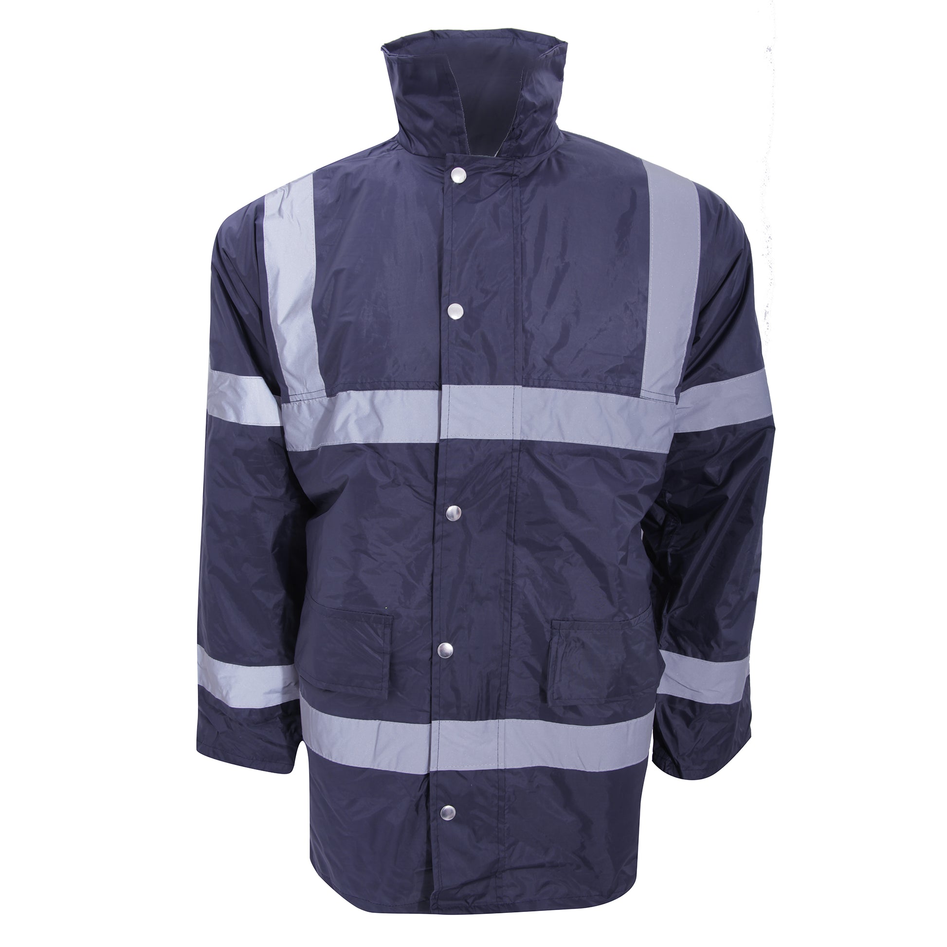 Navy Blue - Front - Yoko Mens Workwear Security Jacket