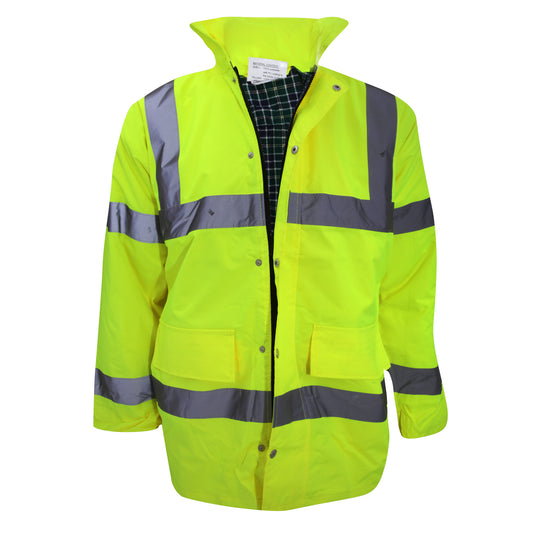 Hi-Vis Yellow - Front - Yoko Mens Hi-Vis Contractor Jacket