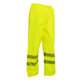 Hi-Vis Yellow - Side - Yoko Mens Hi-Vis Waterproof Contractor Over Trousers