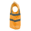 Hi Vis Orange - Side - Yoko Unisex Premium Hi-Vis Waistcoat Vest - Jacket