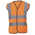 Hi Vis Orange - Front - Yoko Hi-Vis Childrens Unisex Waistcoat - Jacket