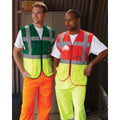 Red-Hi Vis Yellow - Back - Yoko Hi-Vis Premium Executive-Manager Waistcoat - Jacket