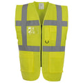 Hi-Vis Yellow - Lifestyle - Yoko Hi-Vis Premium Executive-Manager Waistcoat - Jacket