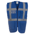 Royal - Back - Yoko Hi-Vis Premium Executive-Manager Waistcoat - Jacket