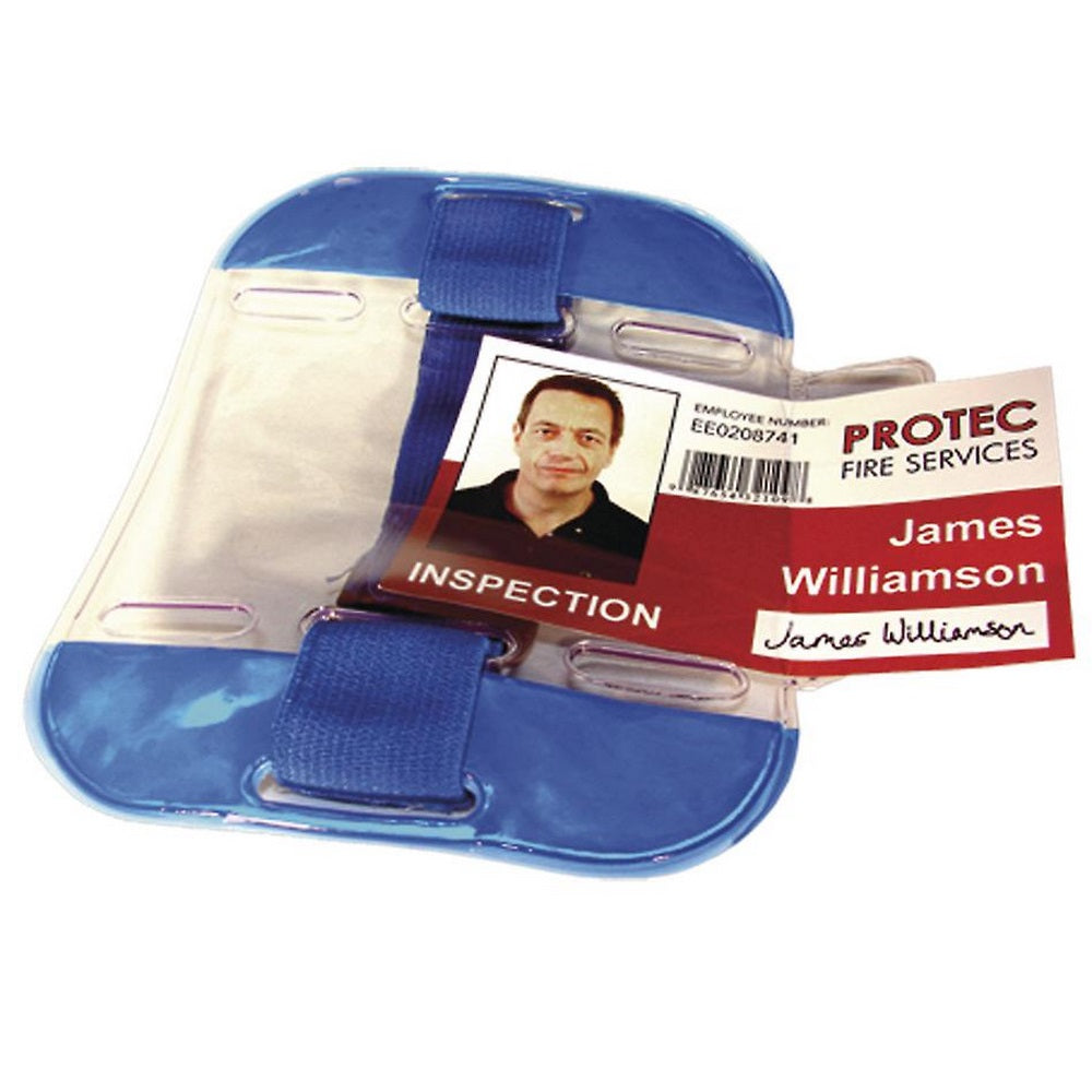 Blue - Back - Yoko ID Armbands - Accessories