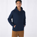 Navy Blue - Back - B&C Mens Hooded Sweatshirt - Hoodie