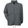 Dark Grey - Front - B&C Mens Air Lightweight Windproof, Showerproof & Water Repellent Jacket