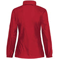 Red - Back - B&C Womens-Ladies Sirocco Lightweight Windproof, Showerproof & Water Repellent Jacket