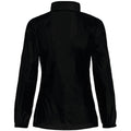 Black - Back - B&C Womens-Ladies Sirocco Lightweight Windproof, Showerproof & Water Repellent Jacket