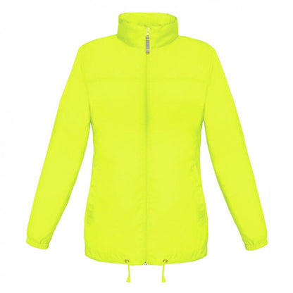 Ultra Yellow - Front - B&C Womens-Ladies Sirocco Lightweight Windproof, Showerproof & Water Repellent Jacket