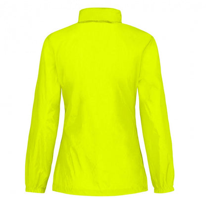 Ultra Yellow - Back - B&C Womens-Ladies Sirocco Lightweight Windproof, Showerproof & Water Repellent Jacket