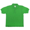 Pixel Lime - Front - B&C Kids-Childrens Unisex Safran Polo Shirt