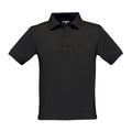 Black - Front - B&C Kids-Childrens Unisex Safran Polo Shirt