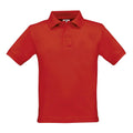 Black - Back - B&C Kids-Childrens Unisex Safran Polo Shirt