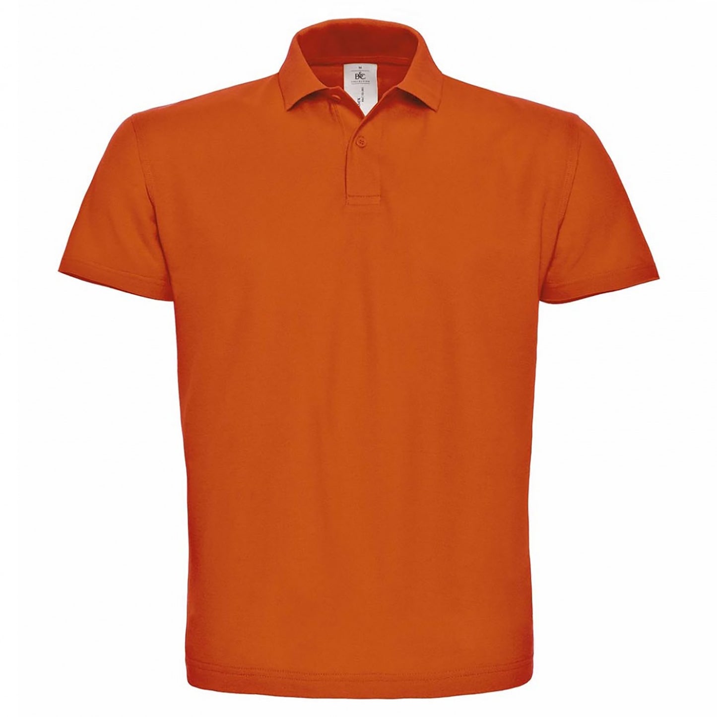 Orange - Front - B&C ID.001 Mens Short Sleeve Polo Shirt