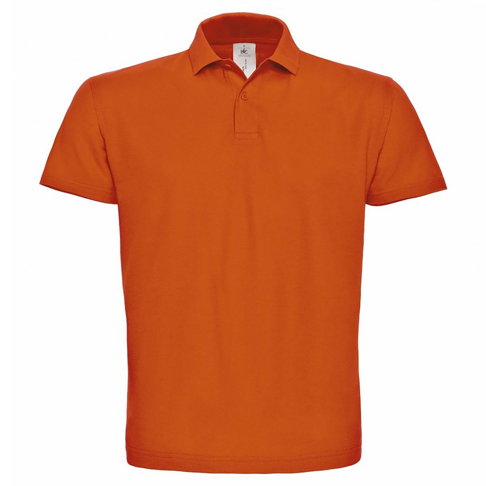 Orange - Front - B&C ID.001 Mens Short Sleeve Polo Shirt