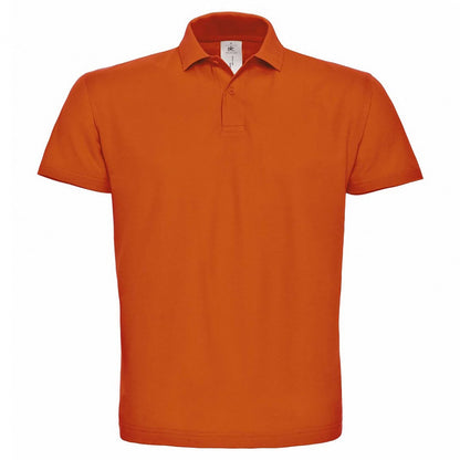 Orange - Front - B&C ID.001 Mens Short Sleeve Polo Shirt