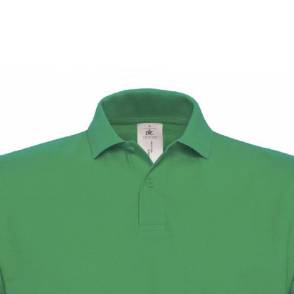 Kelly Green - Side - B&C ID.001 Mens Short Sleeve Polo Shirt