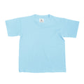Sky Blue - Front - B&C Kids-Childrens Exact 150 Short Sleeved T-Shirt