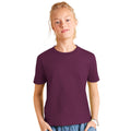 Burgundy - Back - B&C Kids-Childrens Exact 150 Short Sleeved T-Shirt